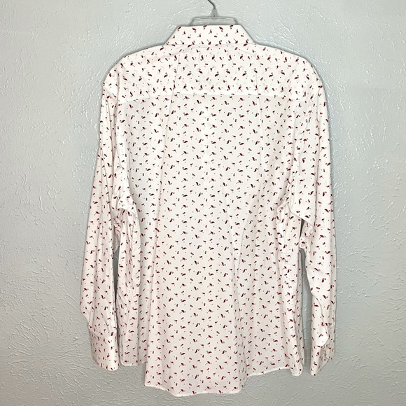 TALLIA Men’s Flamingo Patterned Button Down - Picture 4 of 5